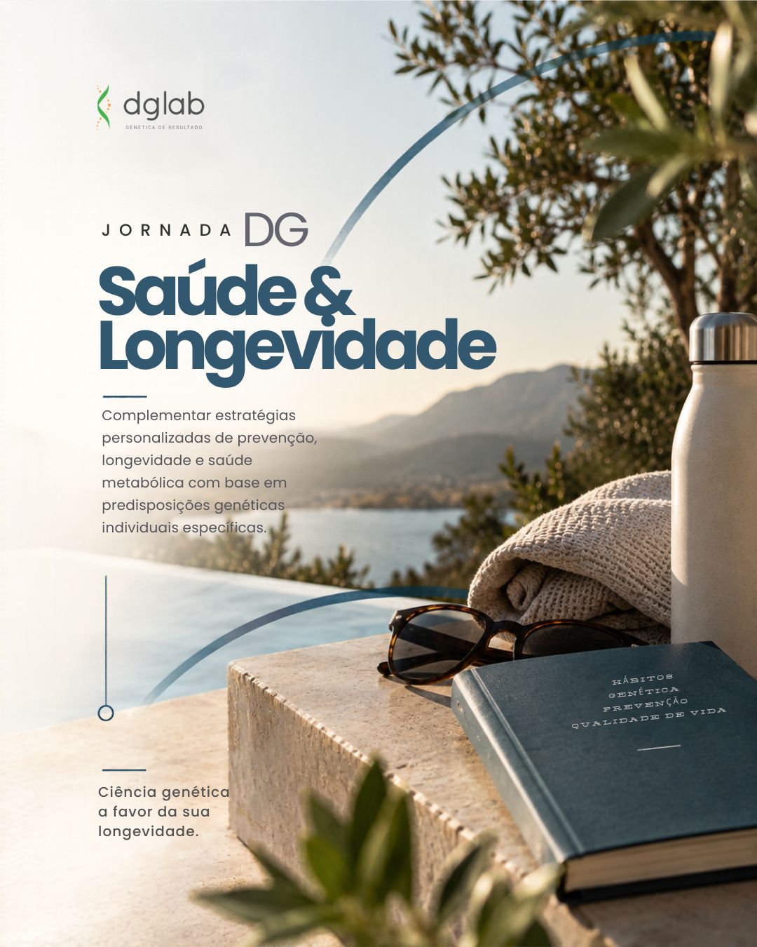 Arte oficial da Jornada DG Saúde & Longevidade