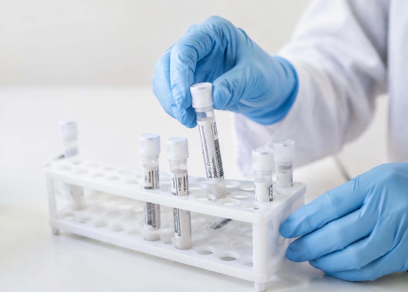Amostras em laboratório